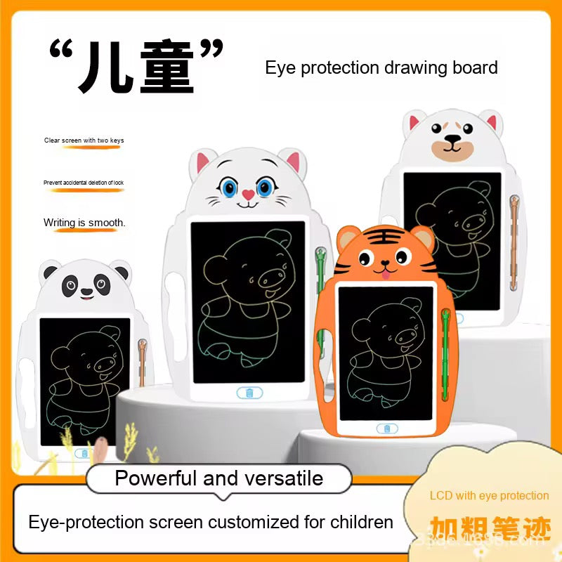 Cute Animal Design 9-Inch LCD Writing Tablet – Multicolor Screen Drawing Pad for Kids
