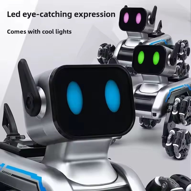 Remote & Watch Control Stunt Robot Dog with Spray Option – Interactive Smart Pet Toy