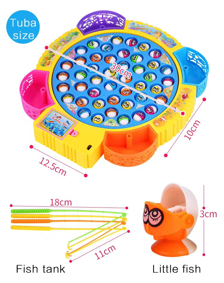45PCS Magnetic Fishing Toy Game – Big Educational Catch &amp; Learn Set for Kids