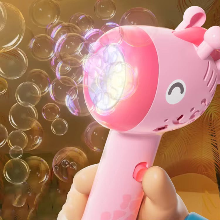 Giraffe Bubble Gun Toy for Kids – Automatic Bubble Blaster Machine (Outdoor &amp; Indoor Bubble Maker)