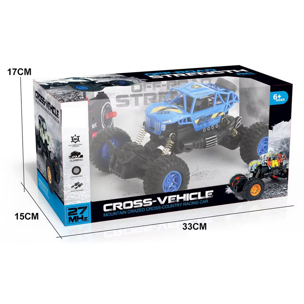 Remote Control Rock Crawler Car – Smoke Spray Off-Road Plastic Stunt Vehicle
