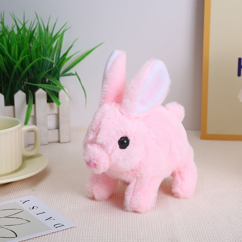 Plush Rabbit Toy with Sound and Motion for Kids