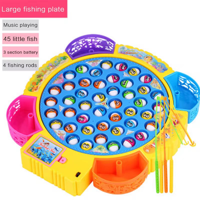 45PCS Magnetic Fishing Toy Game – Big Educational Catch &amp; Learn Set for Kids