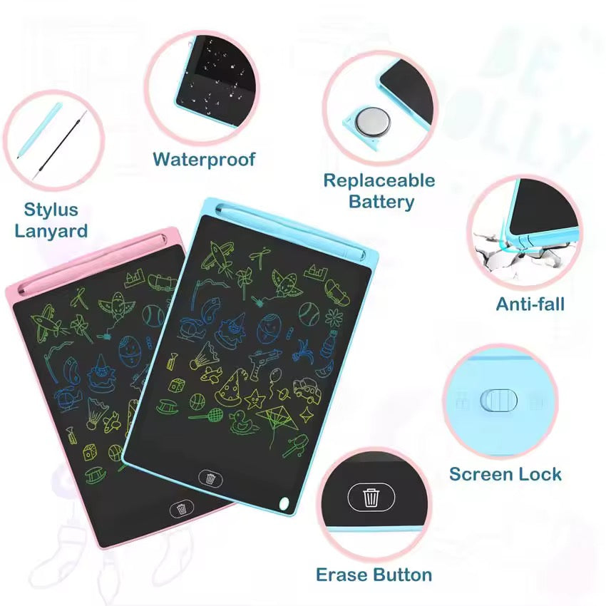 10-Inch LCD Writing Tablet – Colorful Screen Drawing Pad for Kids &amp; Adults