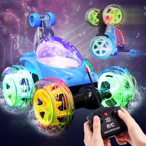 Remote Control Dancing Stunt Car for Kids – Large Size, 360° Rotating Action Toy