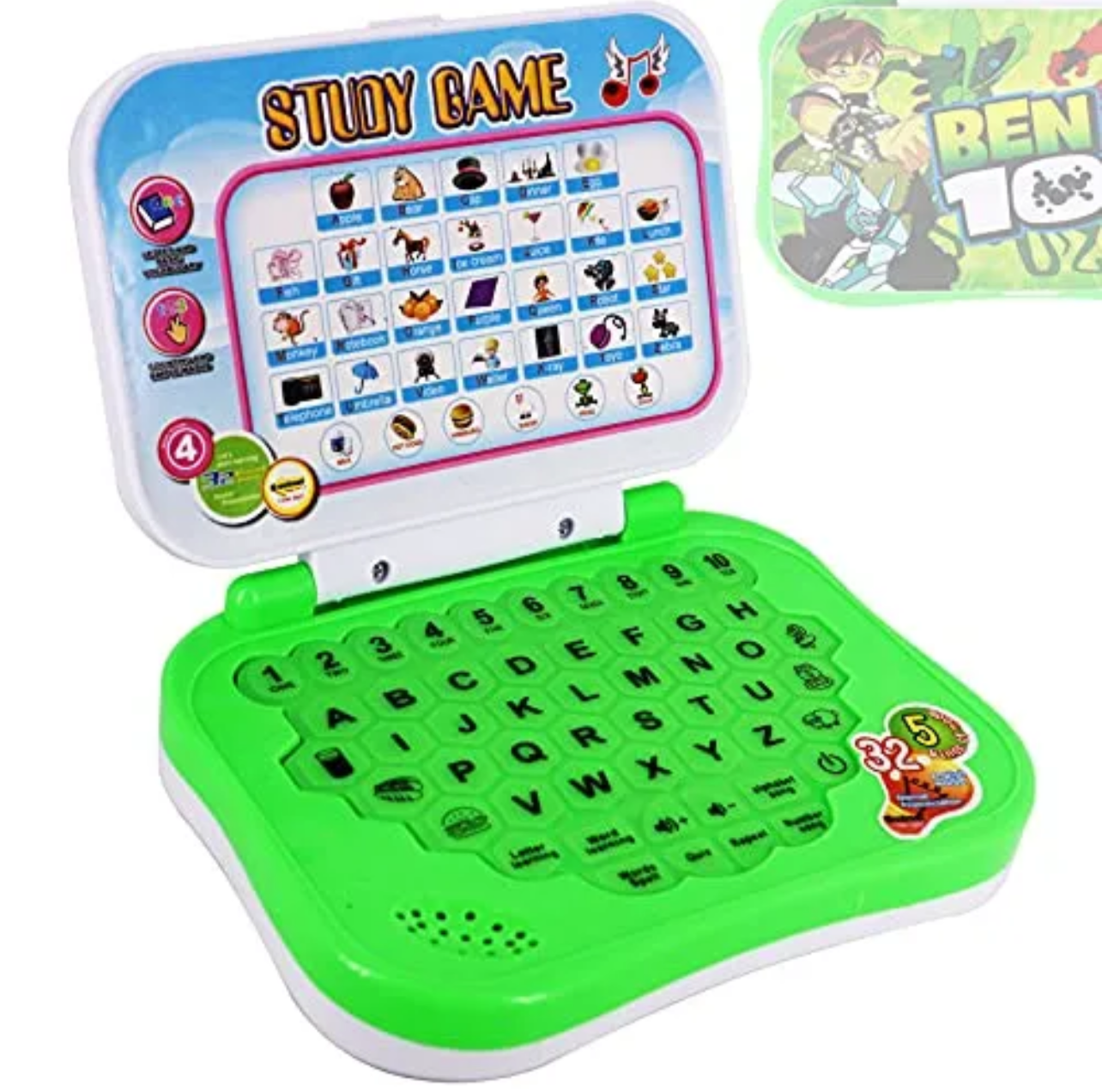 Kids Educational Learning Laptop Toy – Ben 10 Character Edition