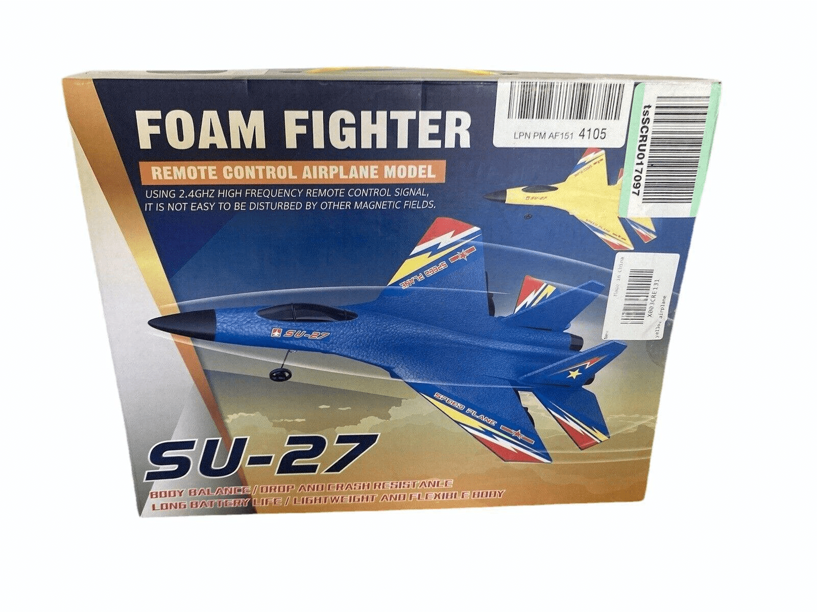 Remote Control Flying Foam Airplane-Lightweight RC Glider for Kids