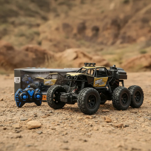 RC Spray Rock Crawler Jeep 1:18 Scale – Off-Road Remote Control Climbing Car for Kids