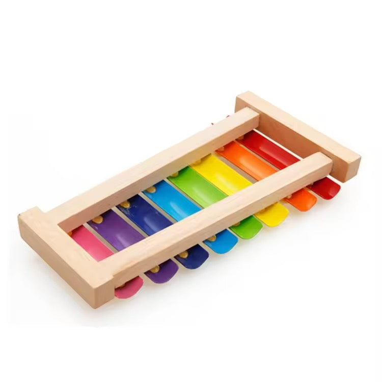 Wooden &amp; Metal Xylophone for Kids – Musical Piano Toy for Early Development