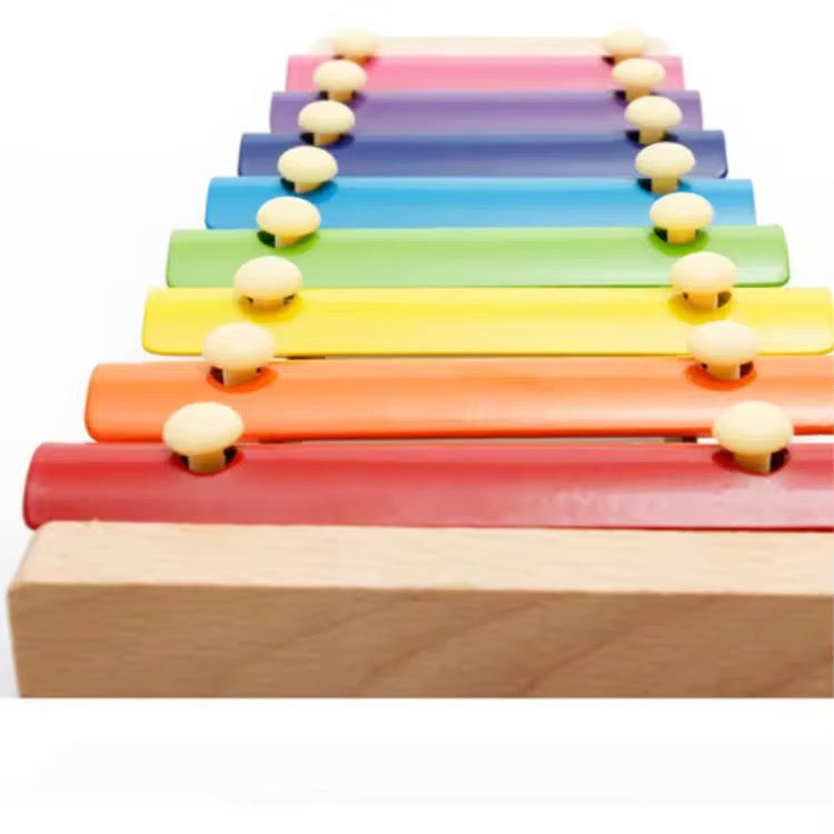 Wooden &amp; Metal Xylophone for Kids – Musical Piano Toy for Early Development