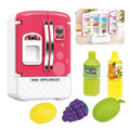 Mini Toy Fridge Set with Fruits & Juice Accessories