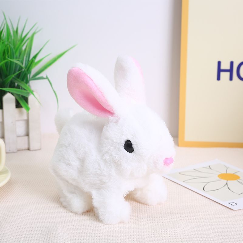 Plush Rabbit Toy with Sound and Motion for Kids