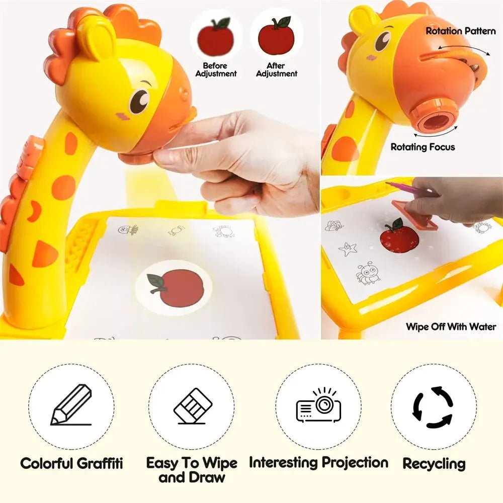 3 In 1 Kids Drawing Projector Table