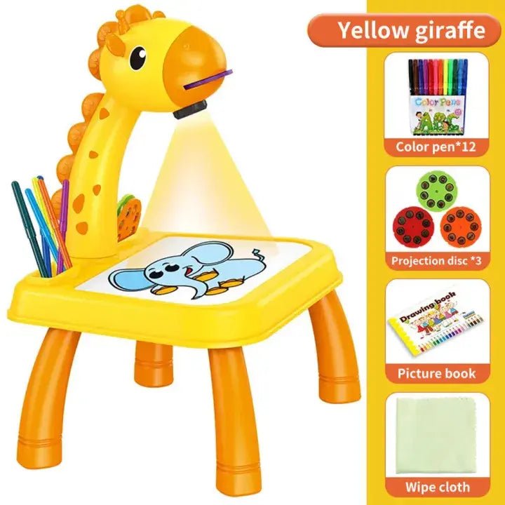 3 In 1 Kids Drawing Projector Table