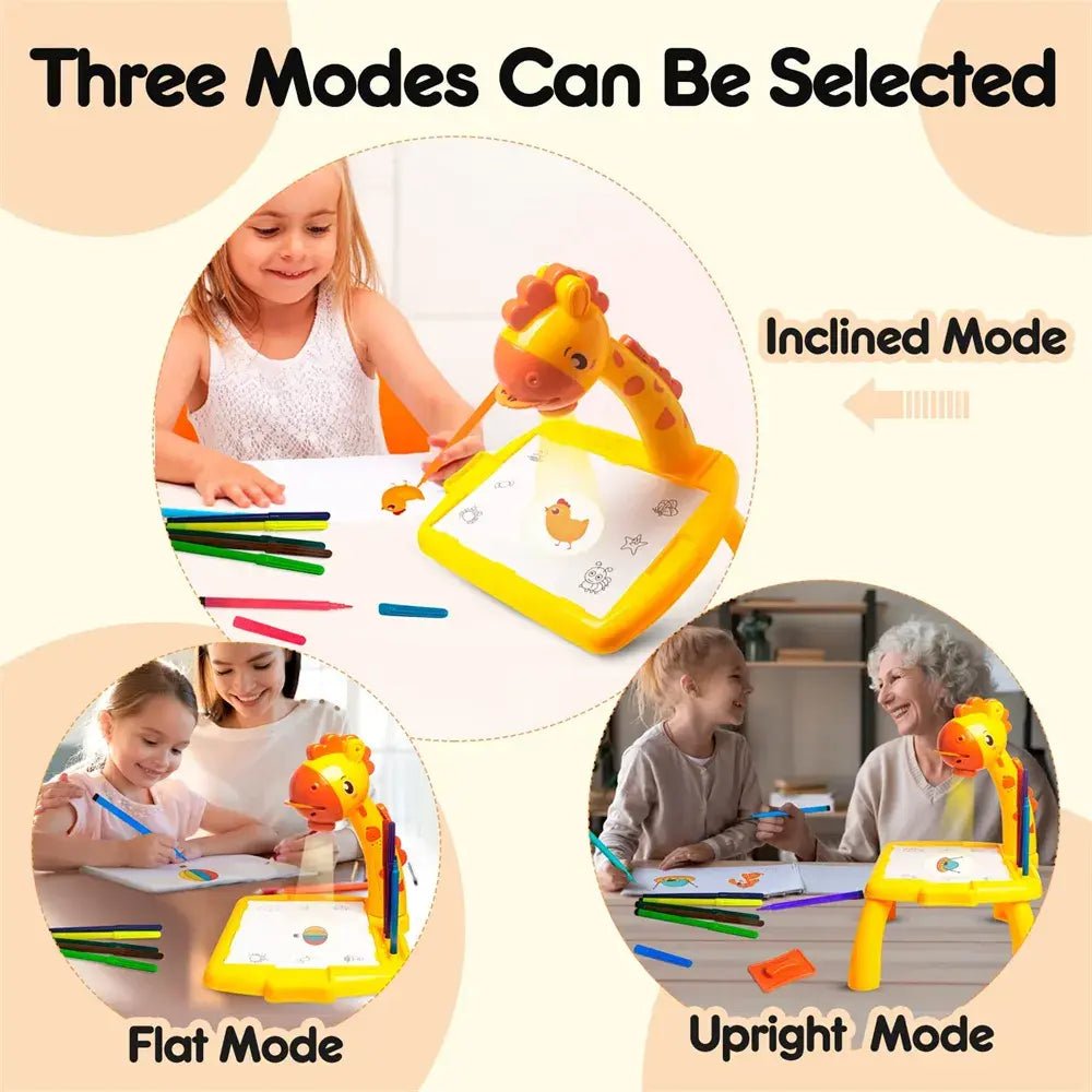 3 In 1 Kids Drawing Projector Table