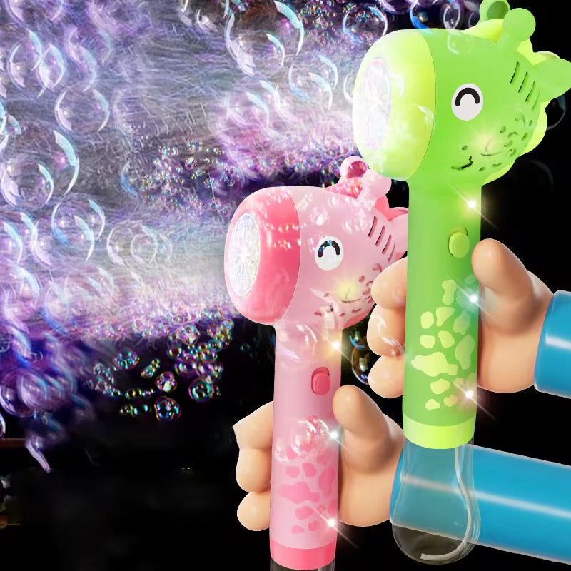 Giraffe Bubble Gun Toy for Kids – Automatic Bubble Blaster Machine (Outdoor &amp; Indoor Bubble Maker)