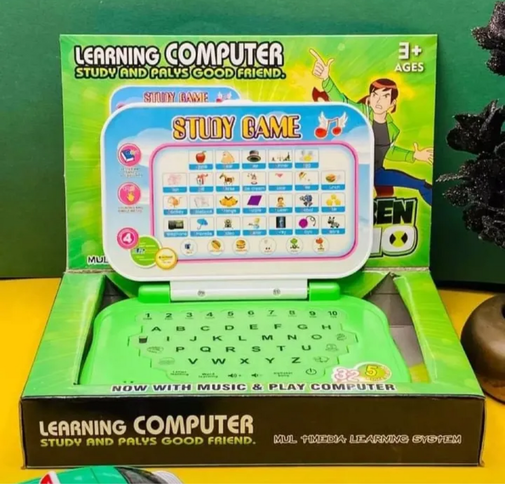 Kids Educational Learning Laptop Toy – Ben 10 Character Edition