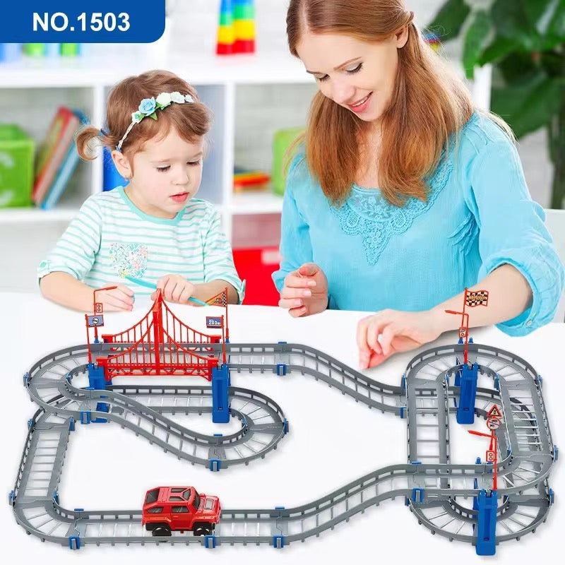 Jeep Track Set for Kids – Adventure Racing &amp; Stunt Track Playset