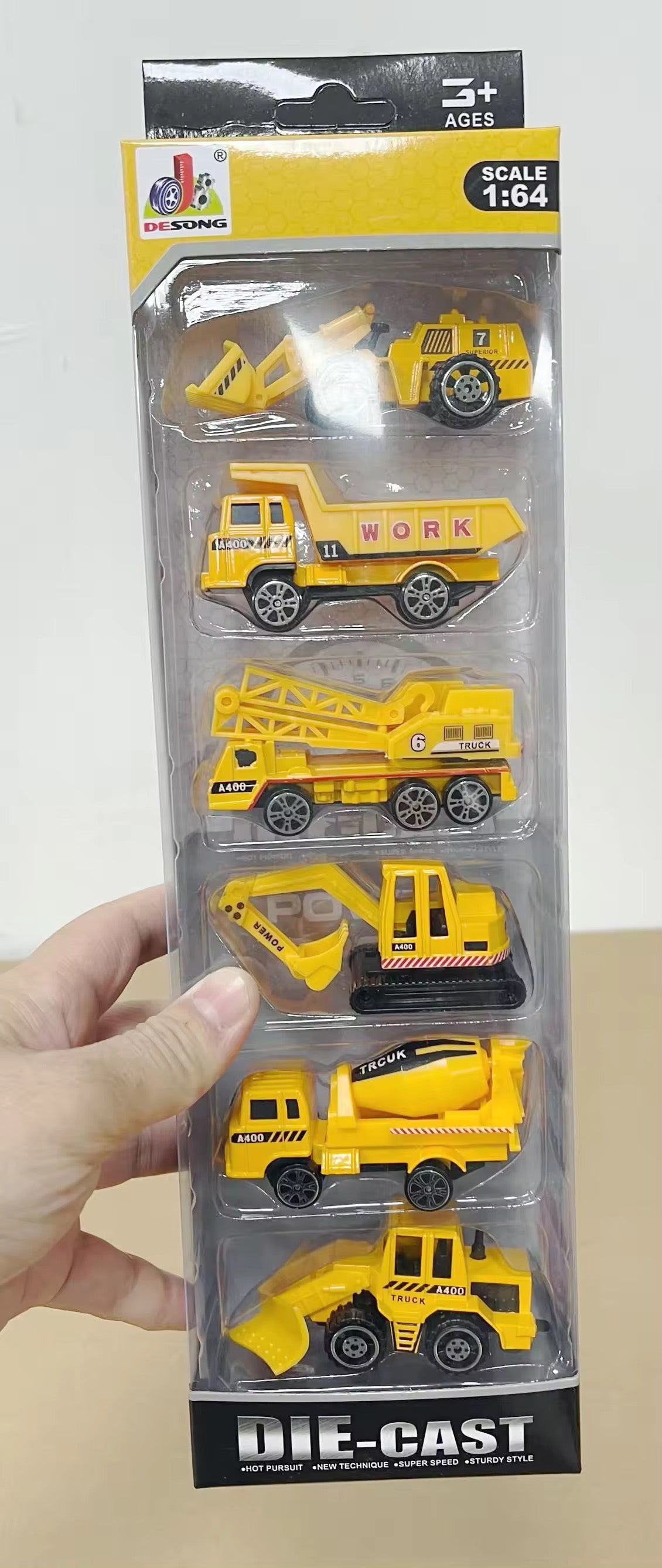 Pack of 4 & 6 Mini Metal Cars – Die-Cast Model Set for Kids