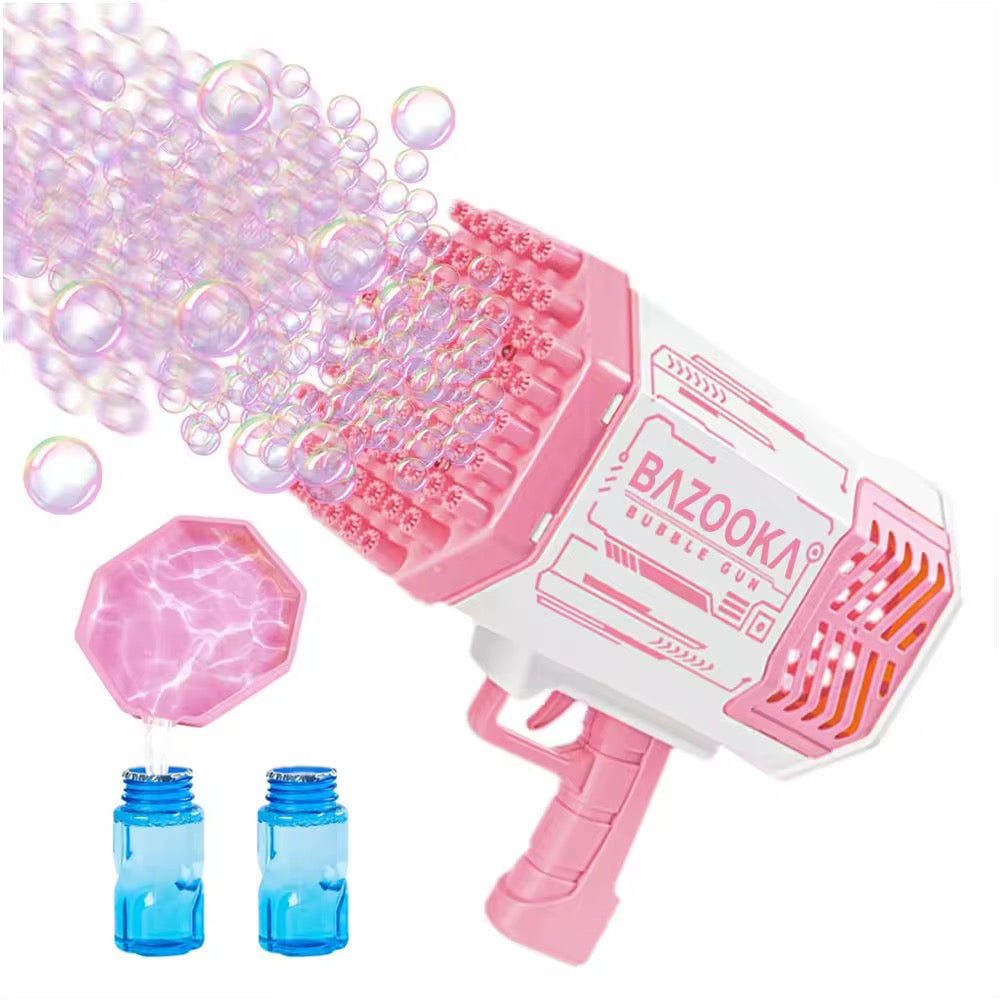 69-Hole Bazooka Bubble Gun – Automatic High-Output Bubble Blaster Toy for Kids