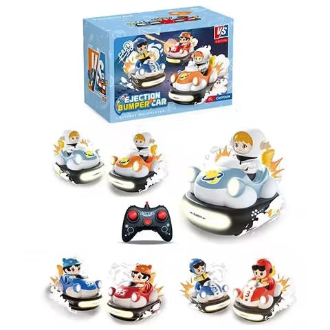 Fun Educational Remote Control Fighting Robot Battle Bumper Car Set – 2 Player Game with Music