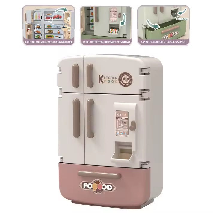 Premium Quality Fridge Toy Set with Fruits &amp; Food Accessories – Kids Kitchen Role Play Toy