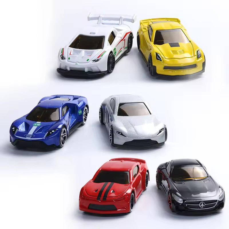 Pack of 6 Mini Metal Cars – Die-Cast Car Model Set for Kids