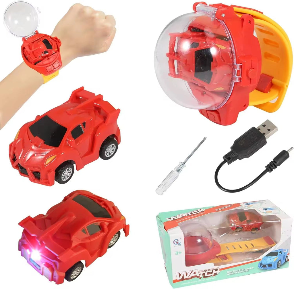 Mini Remote Control Car Watch Toy – 2.4GHz Wrist Racing Car Watch for Kids