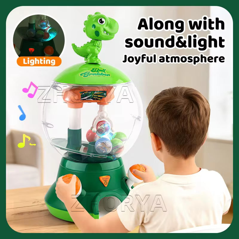Kids Mini Ball Catching Machine Toy – Music &amp; Rotating Action Fun Game