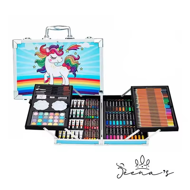 Unicorn Art Set for Kids – All-in-1 Drawing & Painting Kit 145 PCS