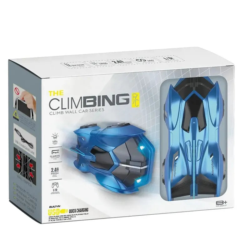 Remote Control Wall Climbing Car with Light for Kids