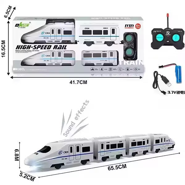 Remote Control Detachable Toy Train – 69cm Interactive Electric Locomotive Set