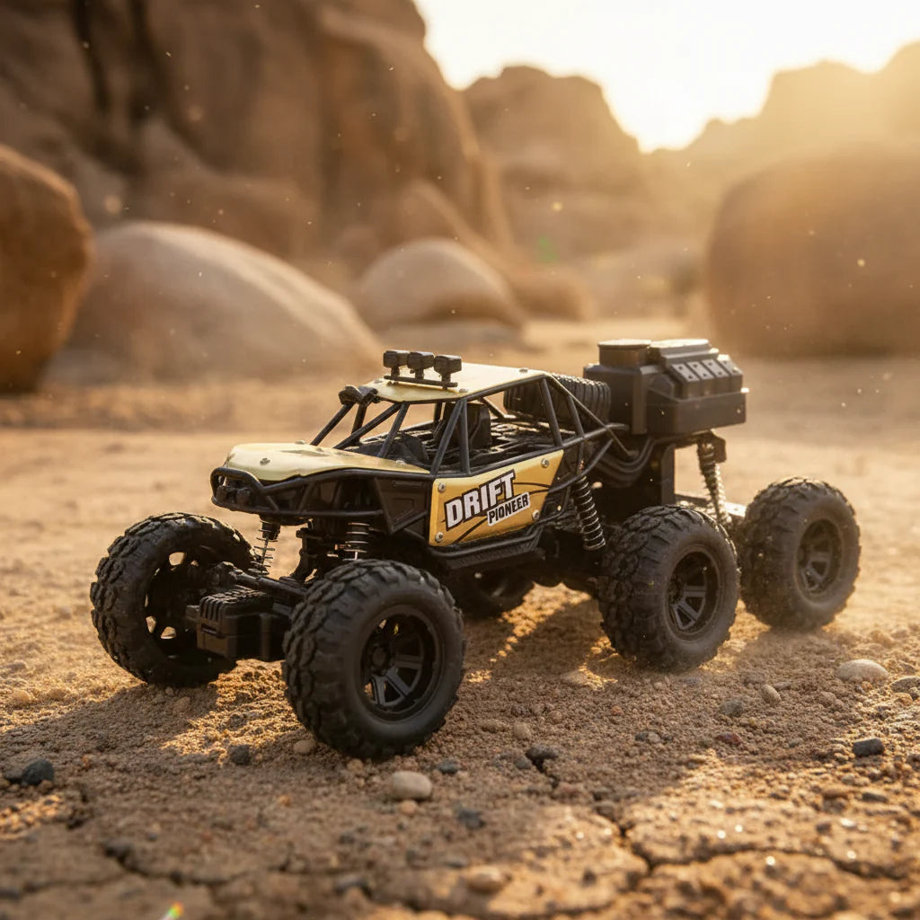 RC Spray Rock Crawler Jeep 1:18 Scale – Off-Road Remote Control Climbing Car for Kids