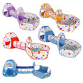 3-in-1 Kids Tent Play Tunnel Set – Ball Pit + Crawl Tunnel + Basketball Hoop