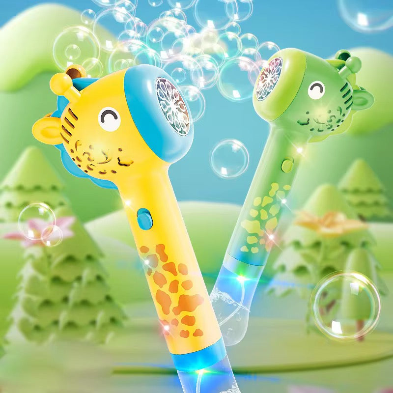 Giraffe Bubble Gun Toy for Kids – Automatic Bubble Blaster Machine (Outdoor &amp; Indoor Bubble Maker)