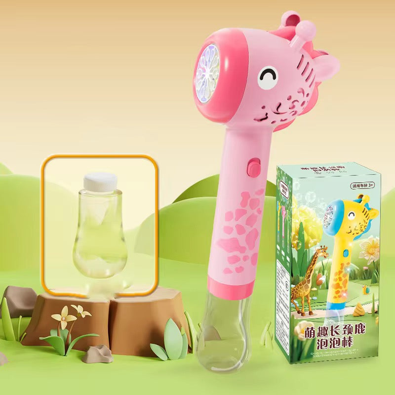 Giraffe Bubble Gun Toy for Kids – Automatic Bubble Blaster Machine (Outdoor &amp; Indoor Bubble Maker)