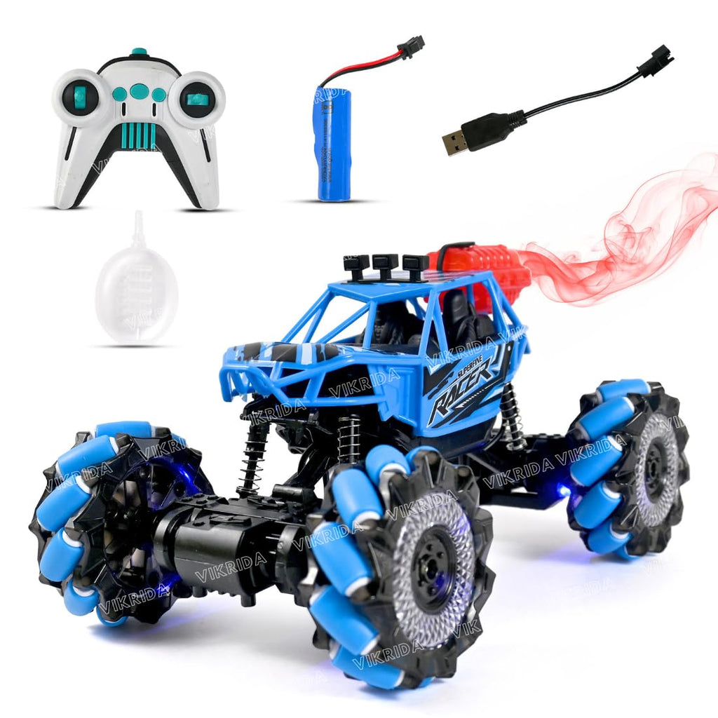 2.4GHz RC Stunt Climbing Truck with Smoke & LED Lights – Ultimate Off-Road RC Adventure