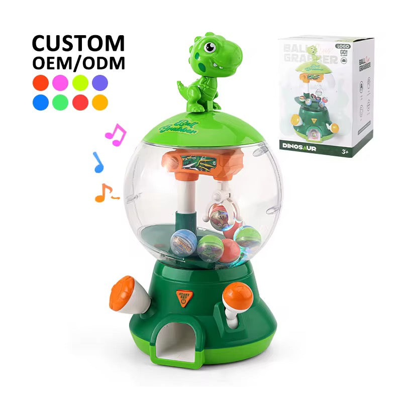 Kids Mini Ball Catching Machine Toy – Music &amp; Rotating Action Fun Game