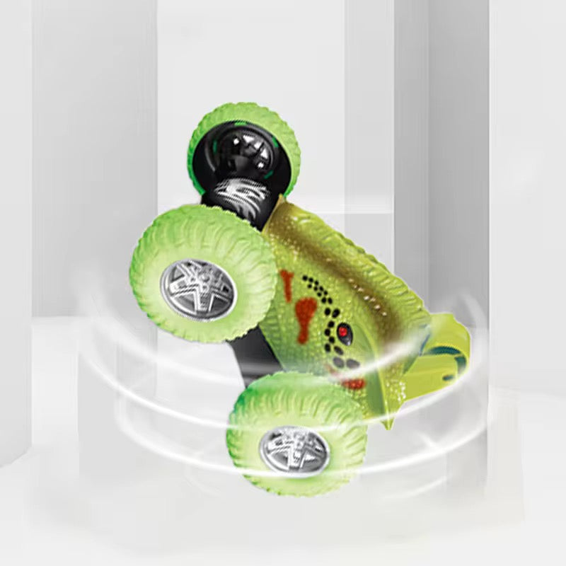 Rechargeable Dancing Stunt Car for Kids – Remote Control Action Toy with Lights &amp; Music
