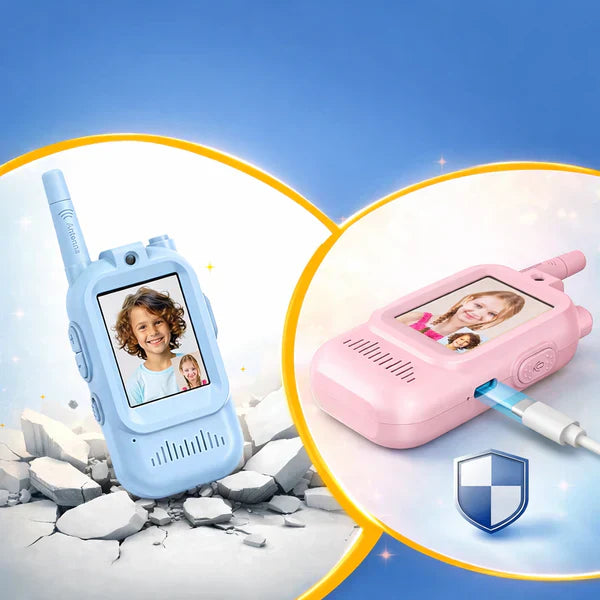 2PCS Rechargeable Kids Video Call Walkie Talkie – Smart Interactive Communication Toy