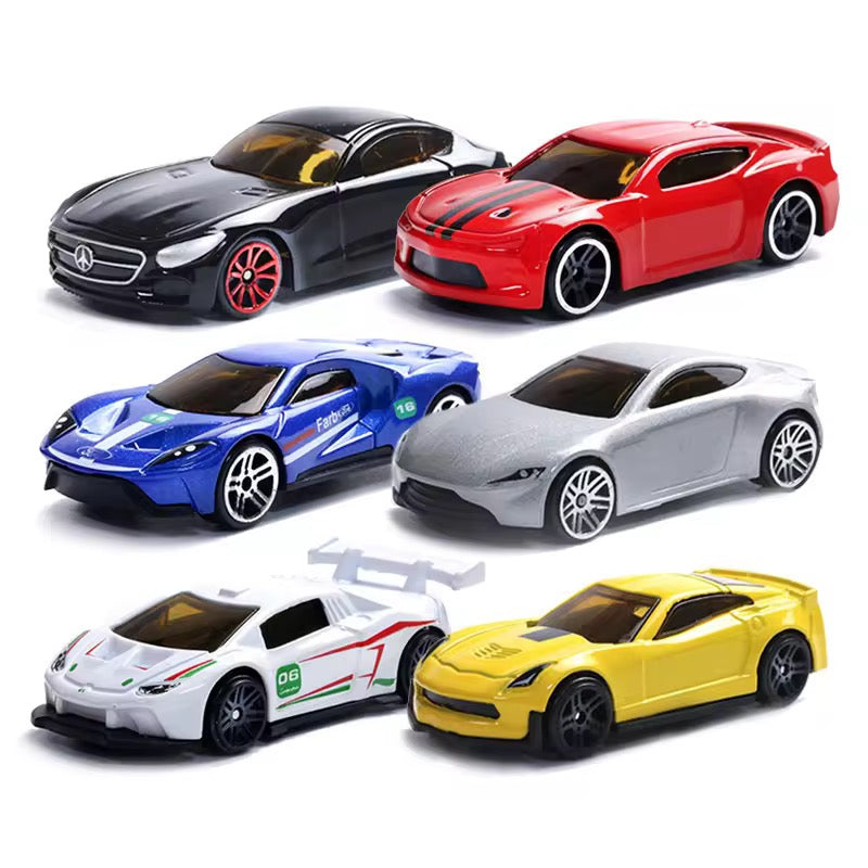 Pack of 6 Mini Metal Cars – Die-Cast Car Model Set for Kids