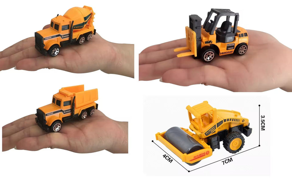 Pack of 4 & 6 Mini Metal Cars – Die-Cast Model Set for Kids