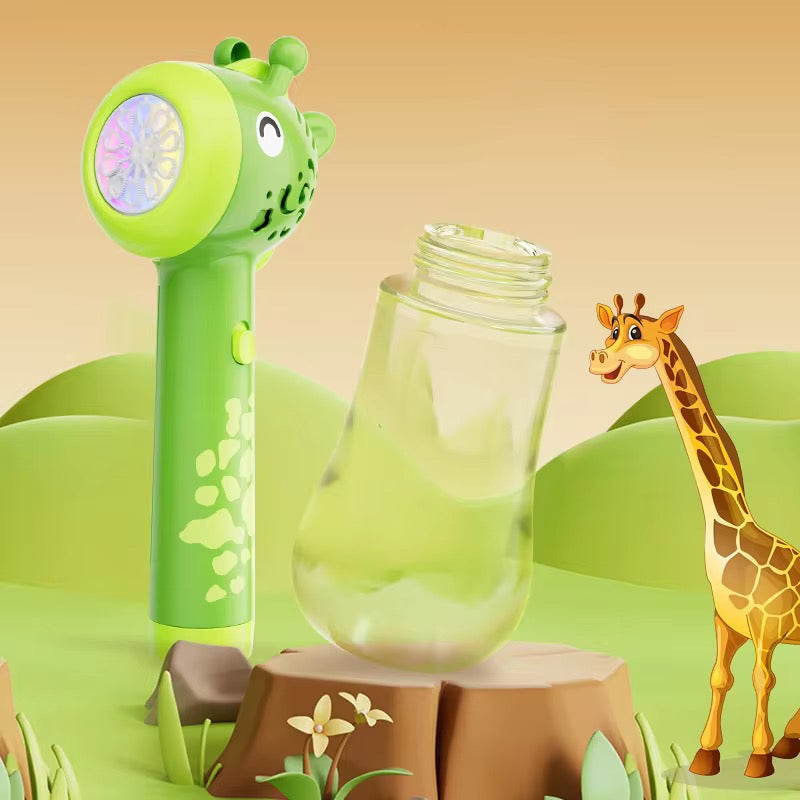 Giraffe Bubble Gun Toy for Kids – Automatic Bubble Blaster Machine (Outdoor &amp; Indoor Bubble Maker)