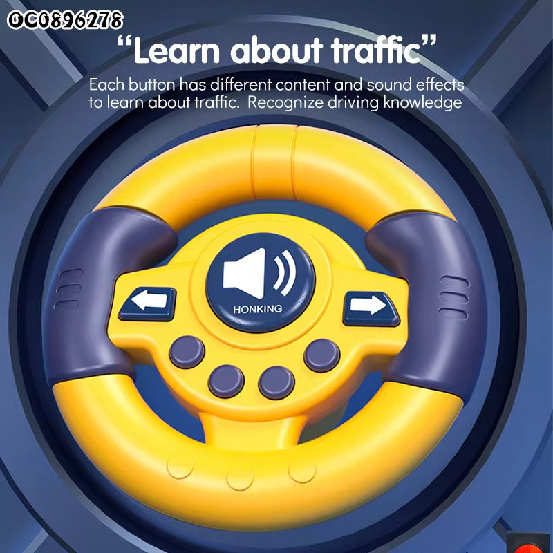 Racing Car Simulator – Lights, Music &amp; Driving Fun Interactive Steering Game Toy