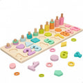 Montessori Wooden Multifunctional Busy Board – Magnetic Fishing Puzzle &amp; Early Education Activity Toy