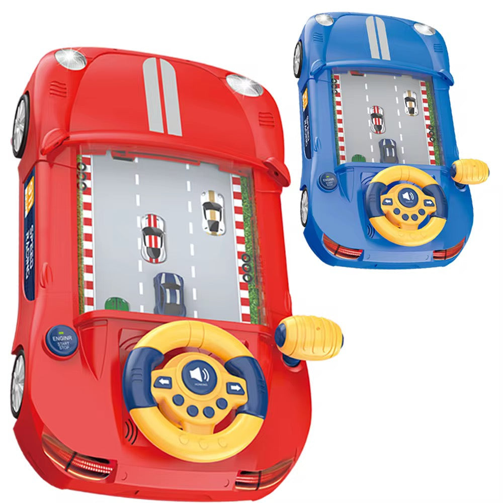 Racing Car Simulator – Lights, Music &amp; Driving Fun Interactive Steering Game Toy