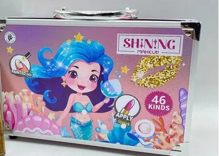Shining Mermaid Makeup Briefcase For Kids