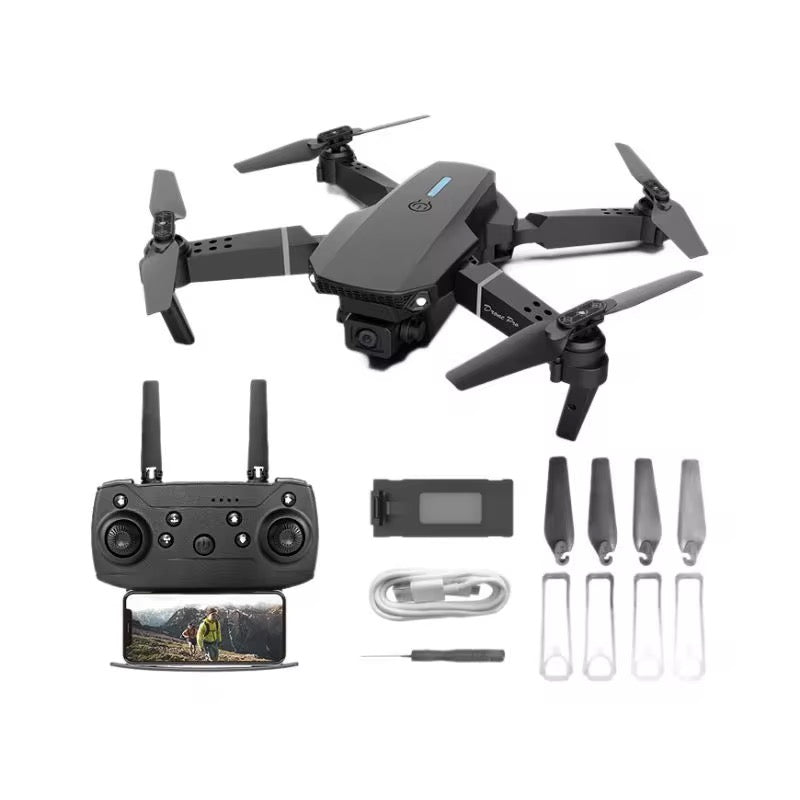 E88 Pro Foldable Drone with WiFi Camera – Portable RC Drone with One-Key Takeoff &amp; 3 Speed Modes