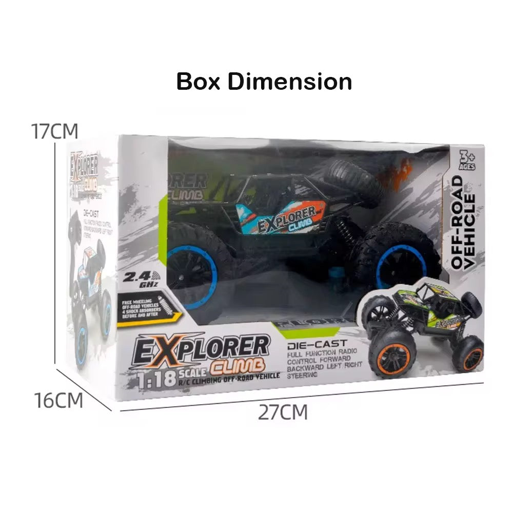 Rock Crawler RC Metal Remote Control Car for Kids – Off-Road Adventure Vehicle