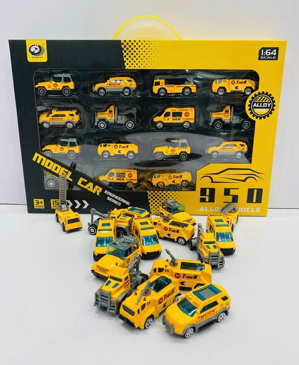 15 Metal Cars Box – Premium Quality 1:64 Scale Die-Cast Vehicle Set